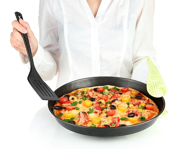 Šéfkuchár pripravuje jedlo